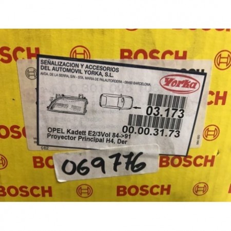 Faro Opel kadett Bosch derecho nuevo
