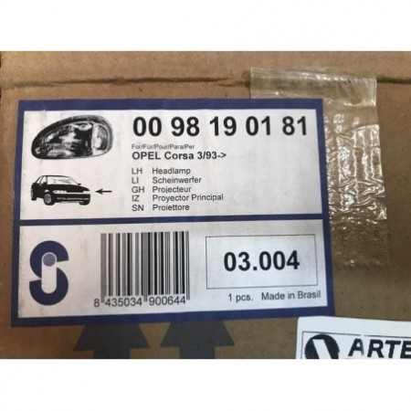 Faro opel corsa b izquierdo nuevo