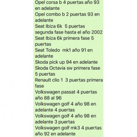 Derivabrisas deflectores varios modelos