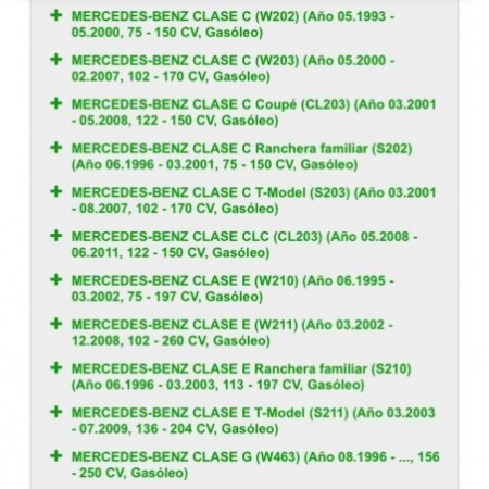 Bujia precalentamiento mercedes