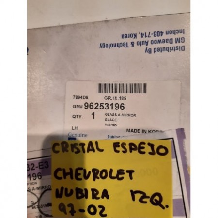 cristal espejo daewoo nubira nuevo