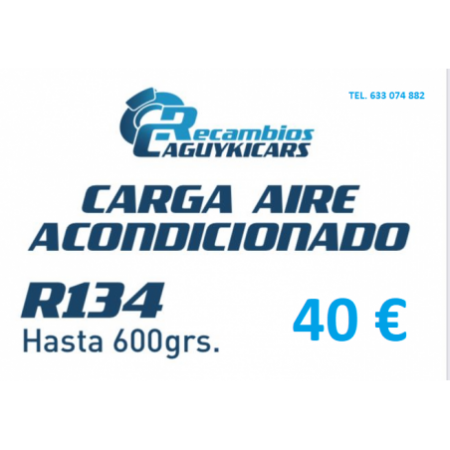 Recarga aire acondicionado vehículos R134